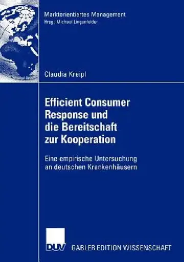 Cover of Efficient Consumer Response Und Die Bereitschaft Zur Kooperation