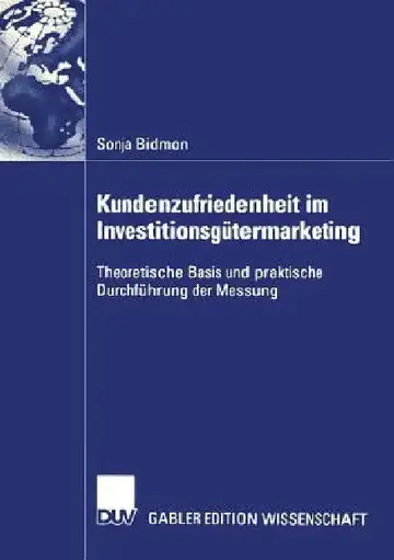 Cover of Kundenzufriedenheit Im Investitionsgütermarketing