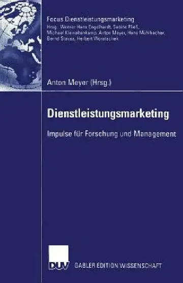 Cover of Dienstleistungsmarketing