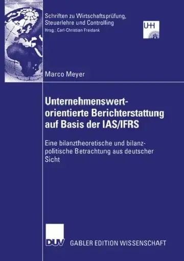 Cover of Unternehmenswertorientierte Berichterstattung Auf Basis Der Ias/Ifrs