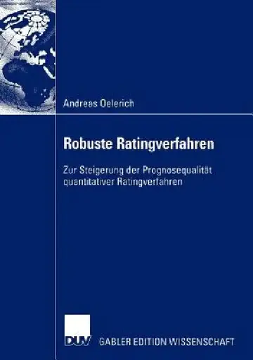 Cover of Robuste Ratingverfahren