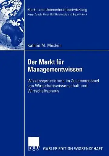 Cover of Der Markt Für Managementwissen