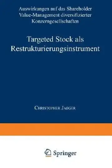 Cover of Targeted Stock ALS Restrukturierungsinstrument