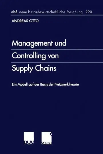 Cover of Management Und Controlling Von Supply Chains