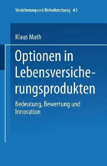 Cover of Optionen in Lebensversicherungsprodukten