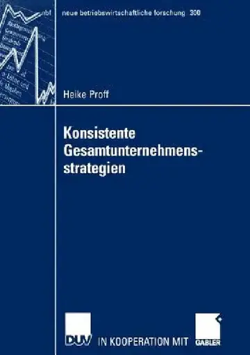 Cover of Konsistente Gesamtunternehmensstrategien