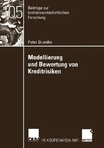 Cover of Modellierung Und Bewertung Von Kreditrisiken