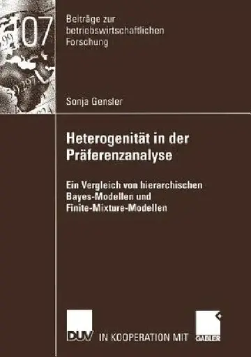 Cover of Heterogenität in Der Präferenzanalyse