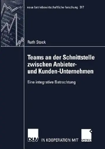 Cover of Teams an Der Schnittstelle Zwischen Anbieter- Und Kunden-Unternehmen