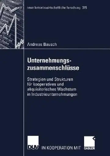 Cover of Unternehmungszusammenschlüsse