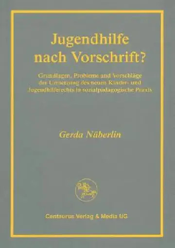 Cover of Jugendhilfe Nach Vorschrift?