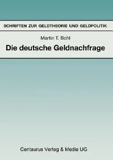 Cover of Die Deutsche Geldnachfrage