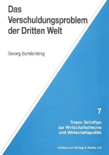 Cover of Das Verschuldungsproblem Der Dritten Welt