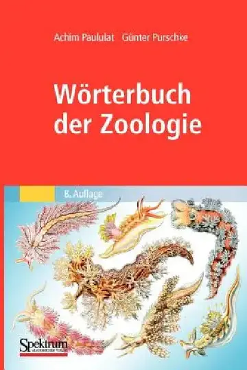 Cover of Wörterbuch Der Zoologie