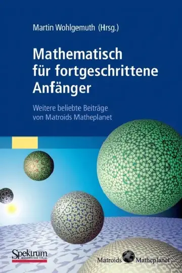 Cover of Mathematisch Für Fortgeschrittene Anfänger