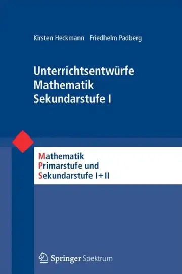 Cover of Unterrichtsentwürfe Mathematik Sekundarstufe I