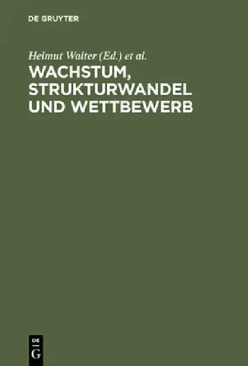 Cover of Wachstum, Strukturwandel und Wettbewerb