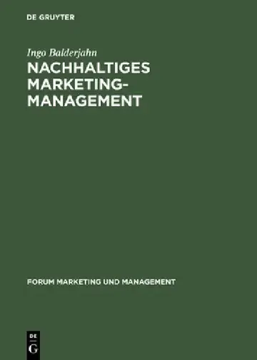 Cover of Nachhaltiges Marketing-Management