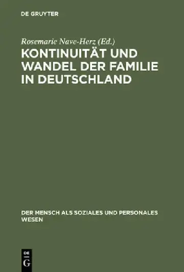 Cover of Kontinuität und Wandel der Familie in Deutschland