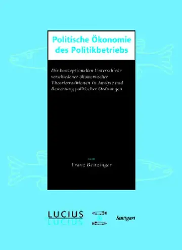 Cover of Politische Ökonomie des Politikbetriebs