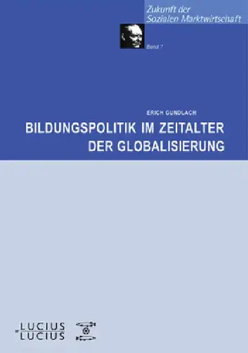 Cover of Bildungspolitik im Zeitalter der Globalisierung