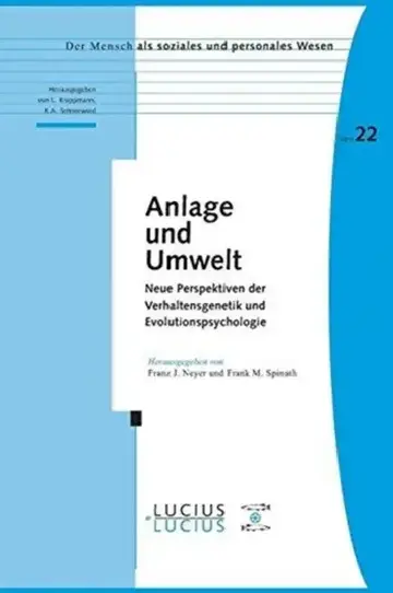 Cover of Anlage und Umwelt
