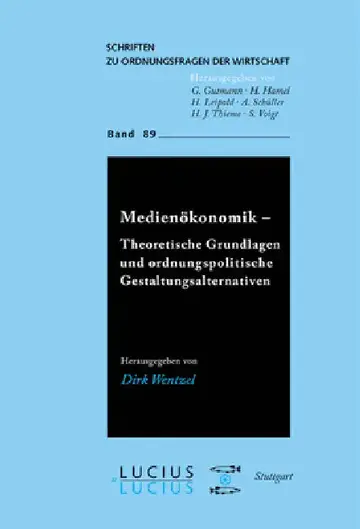 Cover of Medienökonomik