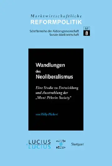 Cover of ßWandlungen Des Neoliberalismus