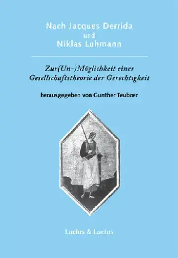 Cover of Nach Jacques Derrida Und Niklas Luhmann