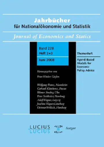 Cover of Agent Based Models for Economic Policy Advice
