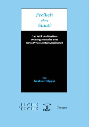 Cover of Freiheit ohne Staat?