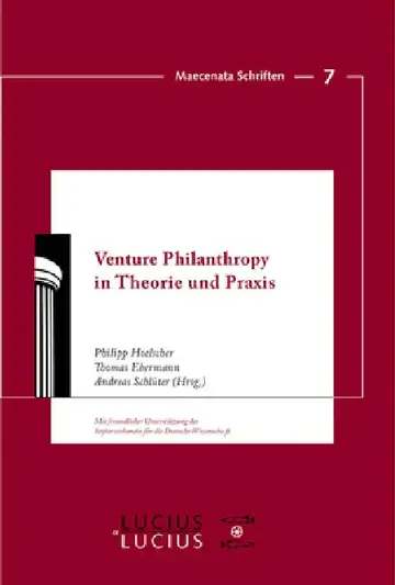 Cover of Venture Philanthropy in Theorie Und PRAXIS
