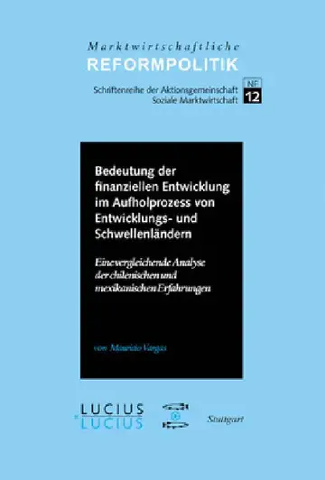 Cover of Bedeutung der finanziellen Entwicklung im Aufholprozess von Entwicklungs- und Schwellenländern