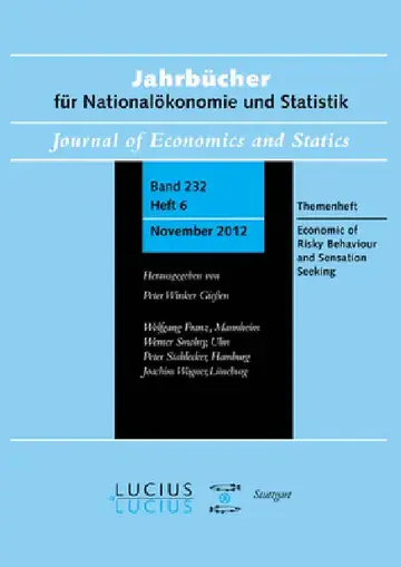 Cover of Economics of Risky Behavior and Sensation Seeking