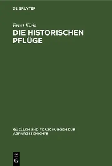 Cover of Die historischen Pflüge