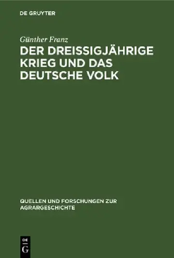 Cover of Der Dreißigjährige Krieg Und Das Deutsche Volk