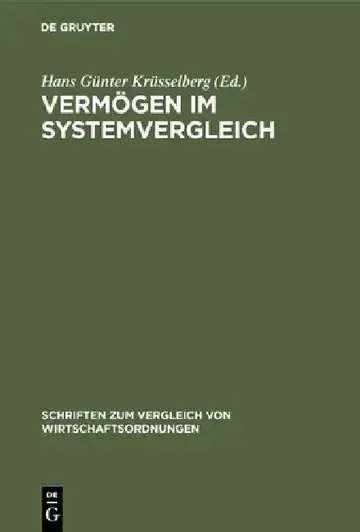 Cover of Vermögen im Systemvergleich