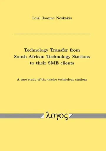 Cover of Technology Transfer from South African Technology Stations to Their Sme Clients