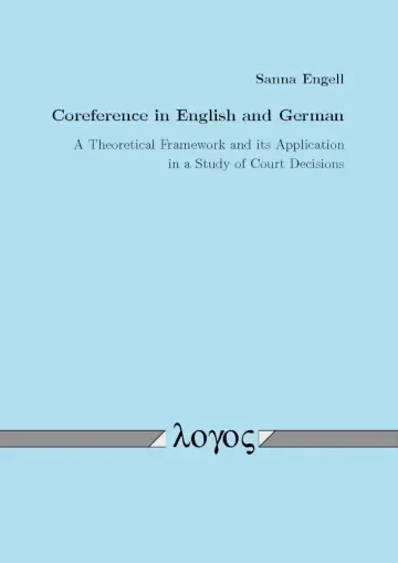 Cover of Coreference in English and German