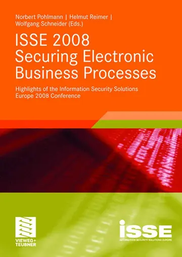 Cover of ISSE 2008 Securing Electronic Business Processes
