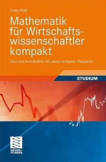 Cover of Mathematik Für Wirtschaftswissenschaftler Kompakt
