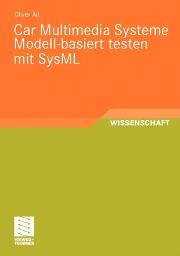 Cover of Car Multimedia Systeme Modell-Basiert Testen Mit Sysml