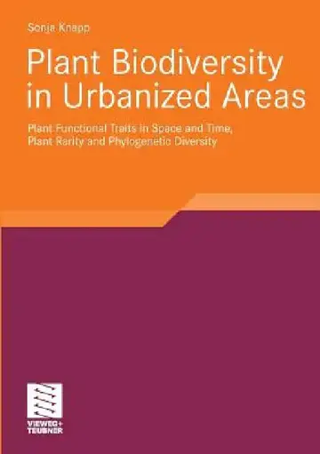 Cover of Plant Biodiversity in Urbanized Areas