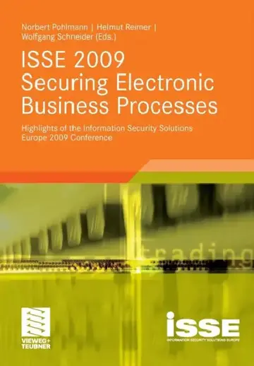 Cover of ISSE 2009 Securing Electronic Business Processes