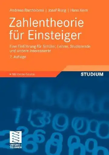 Cover of Zahlentheorie Für Einsteiger