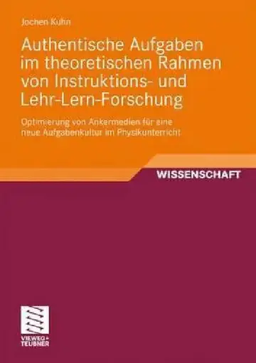 Cover of Authentische Aufgaben Im Theoretischen Bereich Von Instruktions- Und Lehr-Lern-Forschung