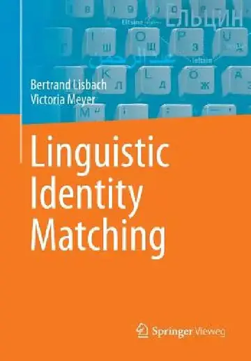 Cover of Linguistic Identity Matching