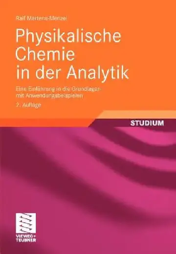 Cover of Physikalische Chemie in Der Analytik