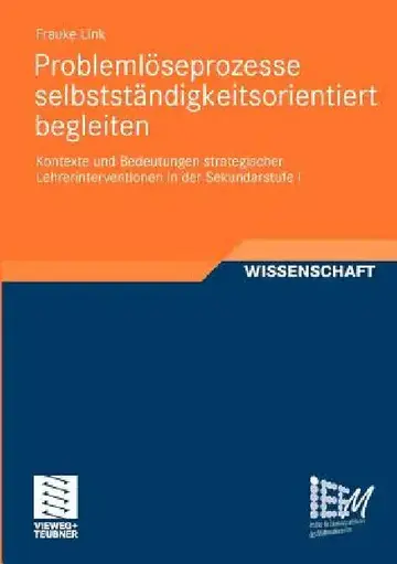 Cover of Problemlöseprozesse Selbstständigkeitsorientiert Begleiten