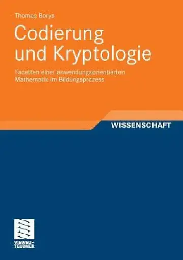 Cover of Codierung Und Kryptologie